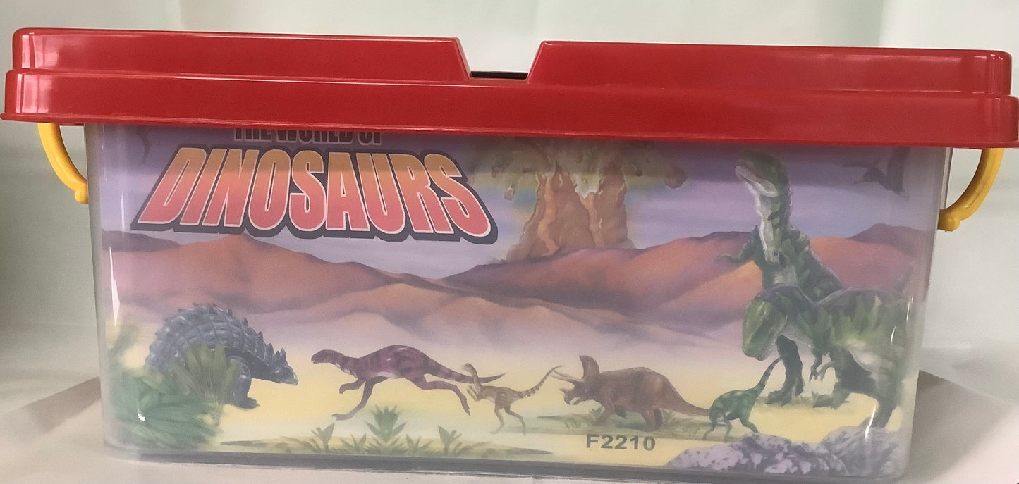 Carry Box Of Dinosaurs