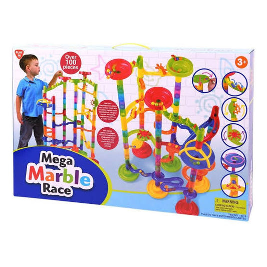 PLAYGO MEGA MARBLE RACE 100PCS
