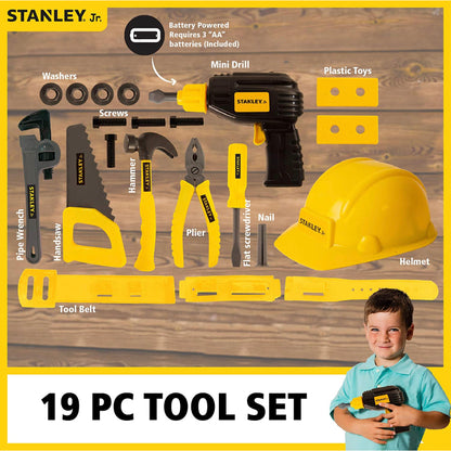 STANLEY JR 19PC TOOL SET W HAT