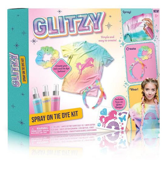 GLITZY TIE DYE KIT NEON/SPRAY ON