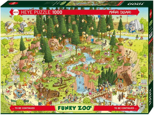 PUZZLE 1000PC HEYE FUNKY ZOO BLACK FORES
