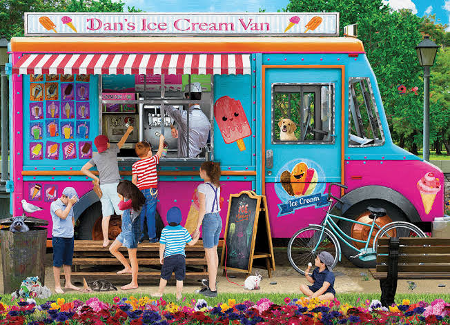 PUZZLE 1000PC DAN'S ICE CREAM VAN