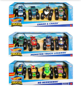 H/W MONSTER TRUCKS 1:64 4 PACK AST 2023