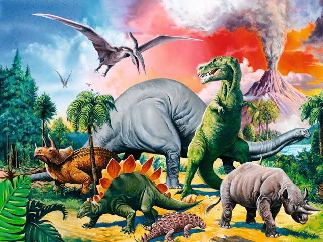 PUZZLE 100PC AMONG THE DINOSAURS