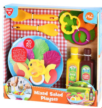 PLAYGO PLASTIC MIXED SALAD SET