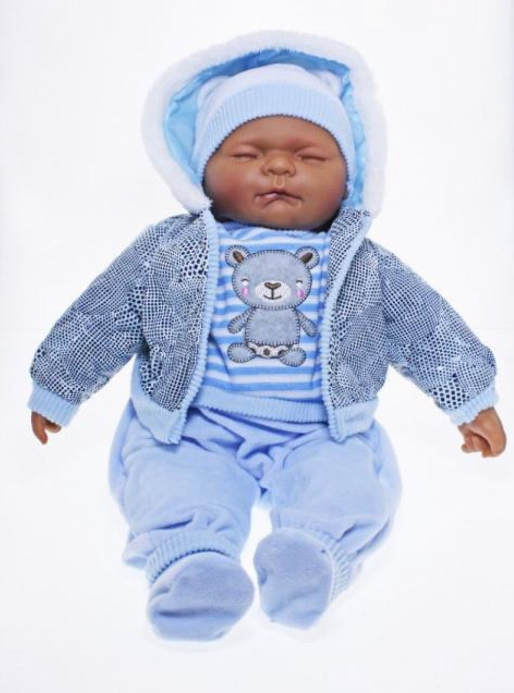 BABY DOLL MONARO BLUE SHINY JACKET