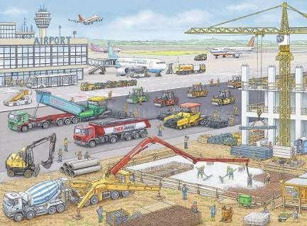 PUZZLE 100PC AIRPORT CONSTRUCTION SITE