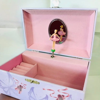 MUSICAL JEWELLERY BOX WITH 4 DRAWS