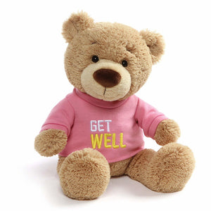 GUND BEAR GET WELL SOON PINK