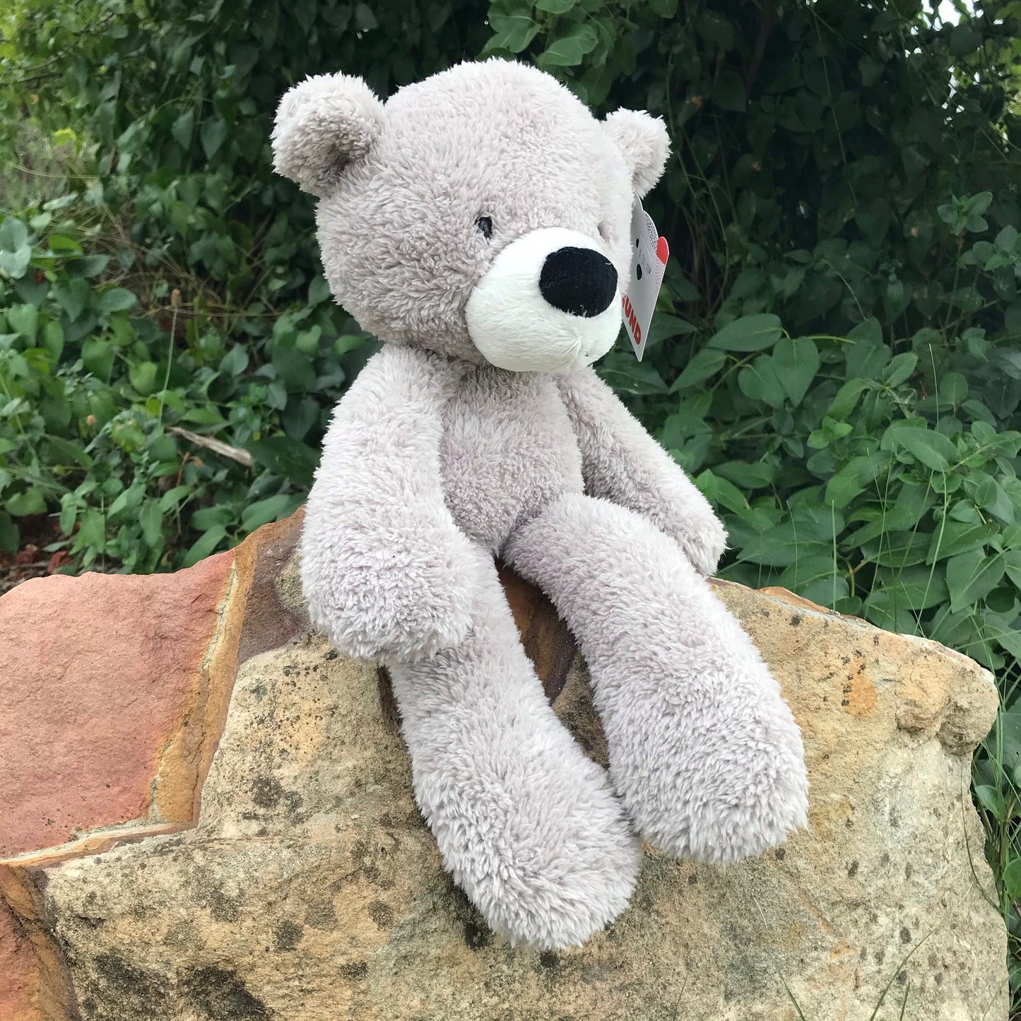 GUND BEAR FUZZY 38CM GREY