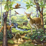 PUZZLE 3X49PC FOREST ZOO & PETS