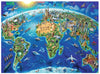 PUZZLE 30PC WORLD LANDMARKS MAP