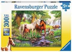 PUZZLE 300PC HORSES BY THE STREAM