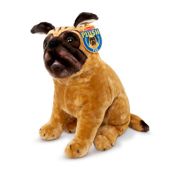 M&D LARGE PLUSH PUG