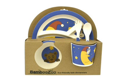 Bamboozoo Dinnerware 5Pcs Bear Rabbit