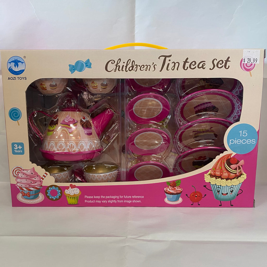 TIN TEA SET SWEET CUP CAKE