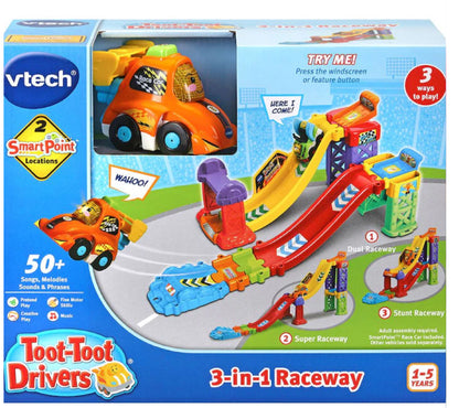 VTECH TOOT TOOT 3 IN 1 RACEWAY