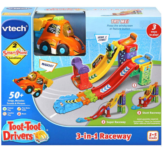 VTECH TOOT TOOT 3 IN 1 RACEWAY