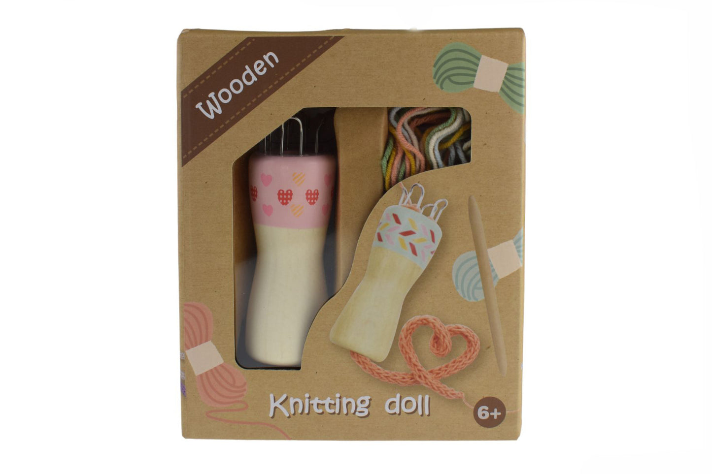 WOODEN KNITTING NANCY CRAFT SET