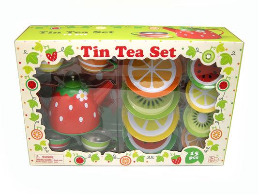 TEA SET TIN FRUIT